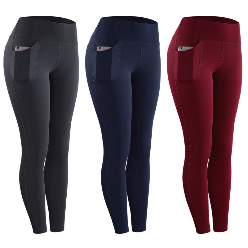 Sports High Elastic Fitness Leggings Tights Slim